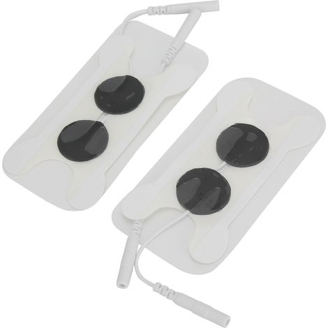 2 pièces d'électrodes TENS en tissu non tissé pour appareil de massage et électrothérapie (1/5)