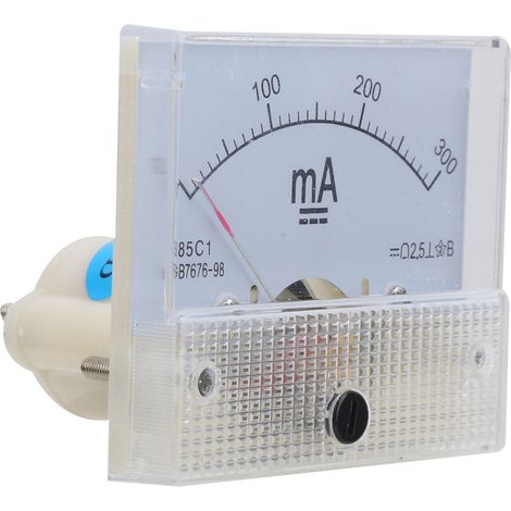 Ampèremètre Analogique 85C1 DC 0-300mA pour Tableau de Bord - Mesure de Courant Continu (1/5)