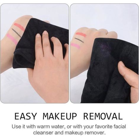 Gant De Toilette - Microfibre - Pour Démaquillage Et Soins Visage - Lavable Et Réutilisable - 1 Pièce (1/5)