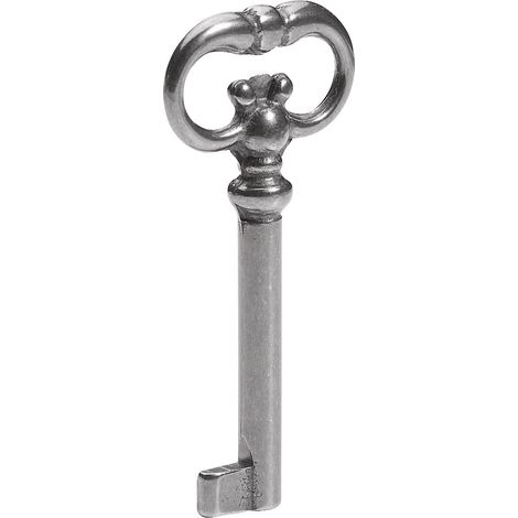 Hettich Buntbart-Schlüssel 75 x 4 mm Stahl antik 1 Stück Möbelbeschlag
