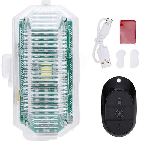 Lumières stroboscopiques LED sans fil avec télécommande, 7 couleurs, LED RGB à piles pour usage extérieur