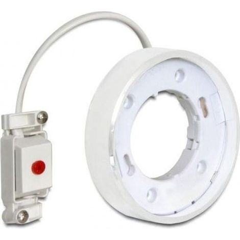 Support de lampe encastrée - DELOCK - type F - 1 connecteur GX53 - blanc - encastrable