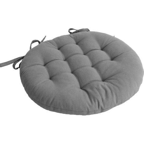 Galette de chaise ronde matelassée en coton PANAMA (1/2)