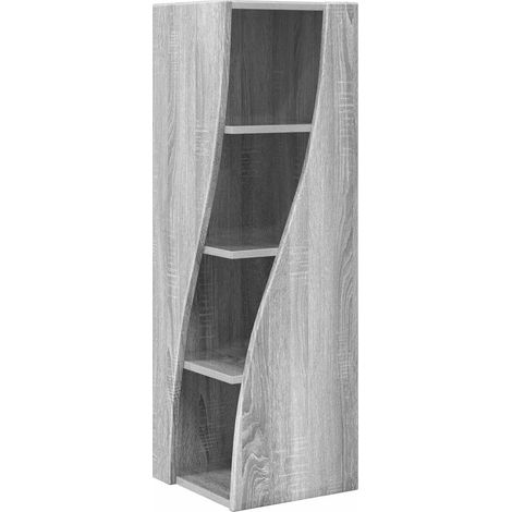 Maison Exclusive - Mobile angolare 32x32x102cm Legno ingegnerizzato Grigio Sonoma (1/5)