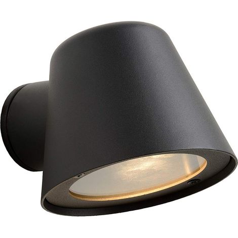 Applique esterna Lucide Dingo GU10 5W 3000K IP44 nera (1/4)