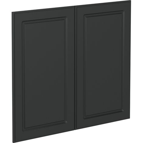 Frente de cocina R-Line, Antracita casa de campo, 79.2 x 71.3 cm frente de mueble para mueble bajo fregadero, Vicco (1/5)