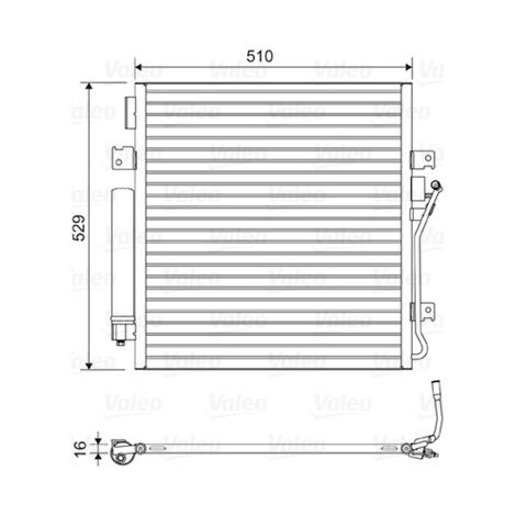 Condenseur, climatisation Valeo 814163 DODGE 68003971AA 68003971AB 68003971AC