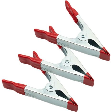 Pince studio mors protégés forme A caoutchouc/métal 4" 3 pièces (1/5)