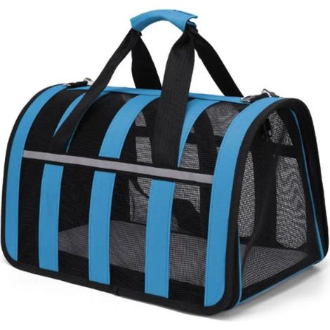 Sac de transport pour chats et petits chiens, rouge, 40 x 27 x 24 cm, ensemble de transport (1/5)