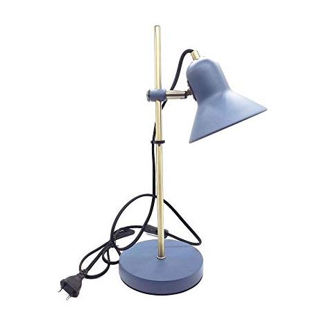 Lampada da Tavolo Vintage Metallica Blu (1/4)