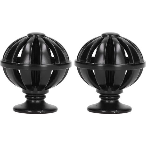Poignée de tiroir en alliage de zinc, design cage d'oiseau vintage, pour armoire et commode - Lot de 2 pièces - Noir (1/5)