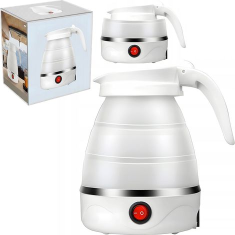 Bouilloire électrique de voyage pliable 0,5 L 750 W – Bouilloire portable avec arrêt automatique, blancheCJY (1/5)