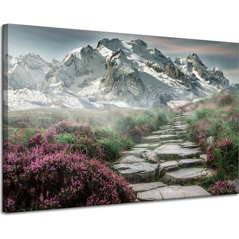 Leinwanddruck Natur Bergheide 120x80