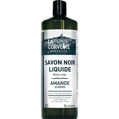 Sapone Nero 1l Olio di Lino Mandorla - La Corvette