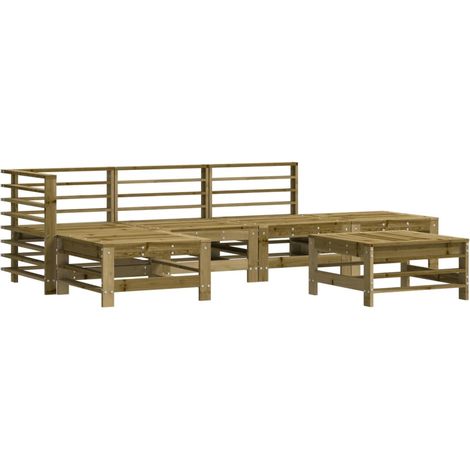 Maison Exclusive - Set Salotto da Giardino 6 pz in Legno Impregnato di Pino (1/5)