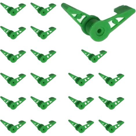 20 pièces Pince à Plier Les Plantes, réglable à 360 degrés, Pince à Plier Les Branches de Plantes, Outil de Bricolage, Pince d'entraînement, pour vignes, Fleurs et Autres Accessoires de Jardin. (1/5)