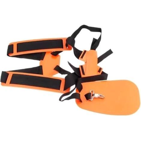 Gepolsterter Doppelschultergurt für Freischneider, Nylongurt für Rasenmäher FS120, FS55 und FS220 (orange) (1/5)