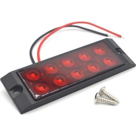 Luces laterales para camión AIDUCHO, 10 luces traseras LED rojas para camión, luz lateral (1/4)