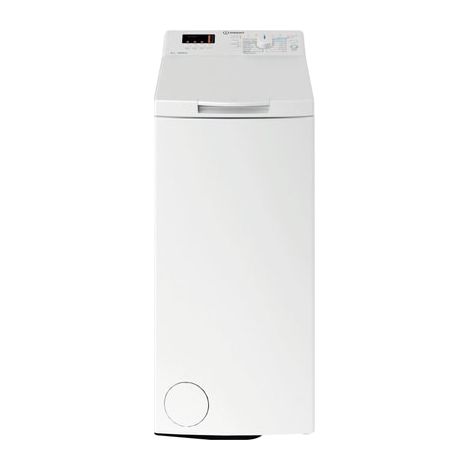 Indesit – Lave-linge top 5 kg – Classe énergétique C – Vitesse d'essorage 1000 tr/min – Largeur 40 cm – Hauteur 90 cm – 12 programmes de lavage (1/5)