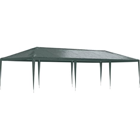 Tente de réception/Tonnelle Barnum professionnelle 4x9 m Vert 90 g/m² -BonneVie99480 (1/5)