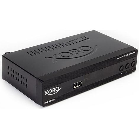 Xoro HRT 7622NP descodificador para televisor Ethernet (RJ-45), Terrestre Full HD Negro