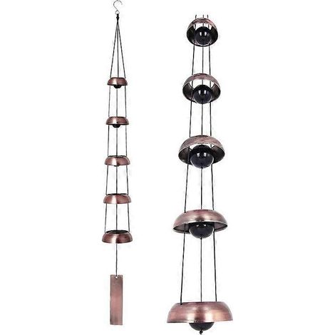 Carillon commémoratif Temple Wind Bell - Cadeau, cloche à vent pour décoration intérieure et extérieure, pièce unique pour souvenir et offrande (1/5)