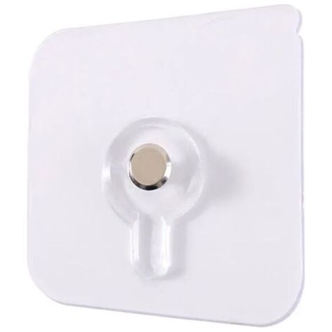 Crochets adhésifs transparents pour fixation murale – Lot de 10 – Capacité de charge jusqu'à 5 kg – Installation sans perçage - 10pcs (1/5)