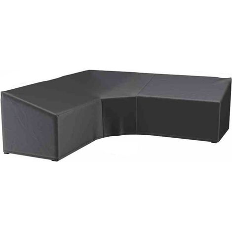 AeroCover Schutzhülle für L-förmige Eck-Lounge-Sets 255x255x90xH65/90 cm mit Trapezecke Schutzhaube (1/4)