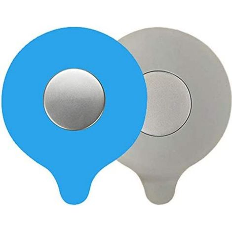 Baignoire en silicone Bouet de vide de sol Couvercle de vidange bouchon déodorant (bleu + gris) 2 pièces (1/5)