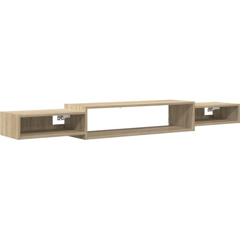 Meuble TV mural Meuble de rangement - Chêne Sonoma 180 x 28 x 21 cm fr2681 - Maison La Vie (1/5)
