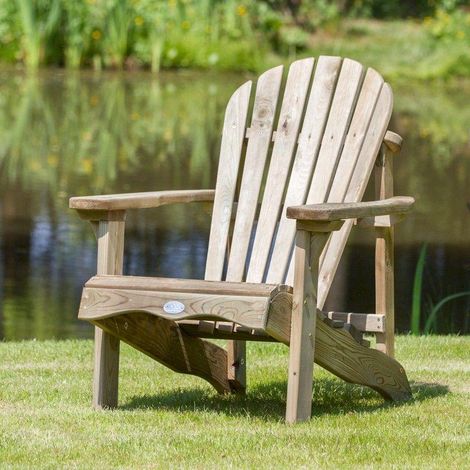 Zest Lily Wooden Relax Seat Garden Chair Sun Lounger