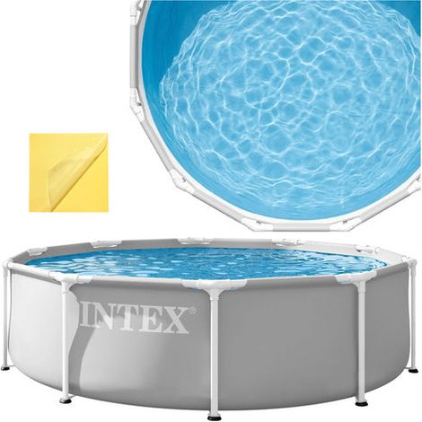 Piscine ronde à structure tubulaire 305 x 76 cm, capacité de 4485 L