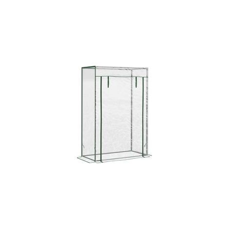 Serre, châssis froid, serre à tomates avec porte enroulable, acier, plastique transparent, 100 x 50 x 150 cm (1/5)