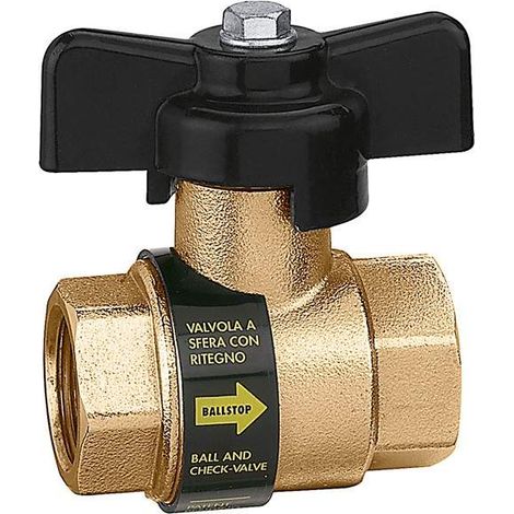 BALLSTOP - Válvula de bola con válvula de retención incorporada Caleffi 3230 3/4"