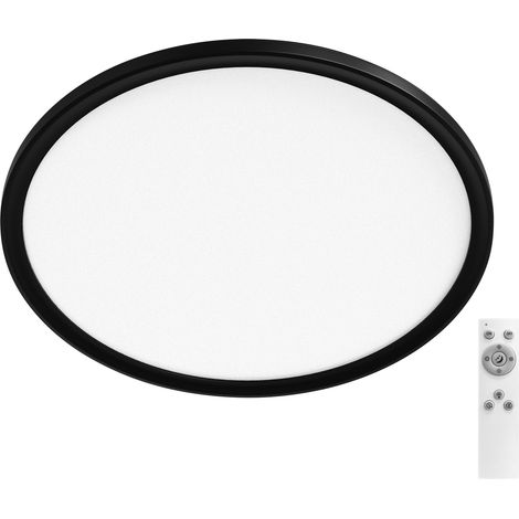 OSRAM Plafonnier  noir, 3000 K / 4000 K / 6000 K, blanc chaud, 1700 lm, 22 W, 42 cm Ø, polypropylène (PP), angle de faisceau de 120° (1/4)