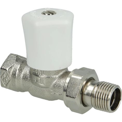 HEIMEIER Válvula de regulación Mikrotherm forma de paso, DN 15, bronce rojo niquelado, 0122-02.500