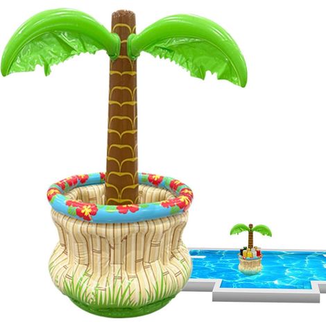 Scatola Frigo Gonfiabile, Decorazione Portatile, Design Galleggiante, per Piscina e Giardino, Contenitore Isolante per Bevande, Birra, Caffè, per Adulti e Bambini in Estate (1/5)
