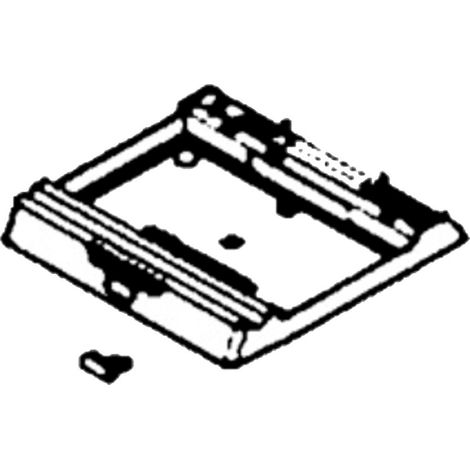 Ersatzteil - Vorderseite - Haube/unten/weiss+Knopf - - TEFAL, SEB