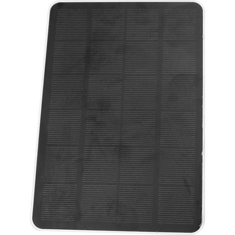 Panneau solaire 4W 5V pour caméra de sécurité extérieure sans fil, chargeur solaire étanche IP65 avec support ajustable blanc (1/5)