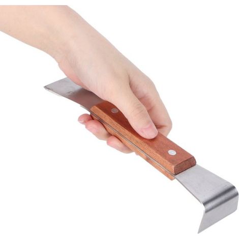 Grattoir de ruche Lève-cadre pour Apiculteur, Outil de Grattage Durable en Acier Inoxydable avec Manche animalerie hygiene (1/4)