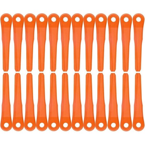 Lot de 40 lames de rechange pour Stihl 6-2, 6-3, 7-3, 28-2, 48-2 Coupe Bordure, couteaux en plastique 400 2007 1000 (1/5)