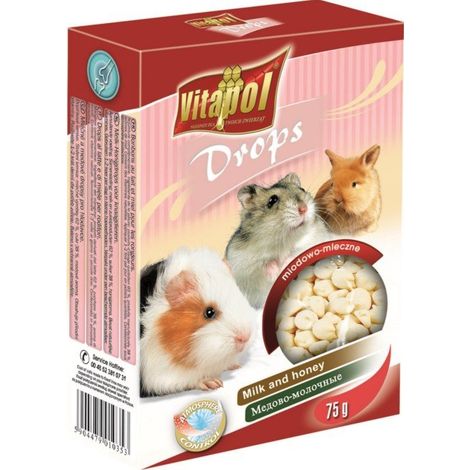 Vitapol  Tropfen für Nagetiere  75 g – Milch und Honig