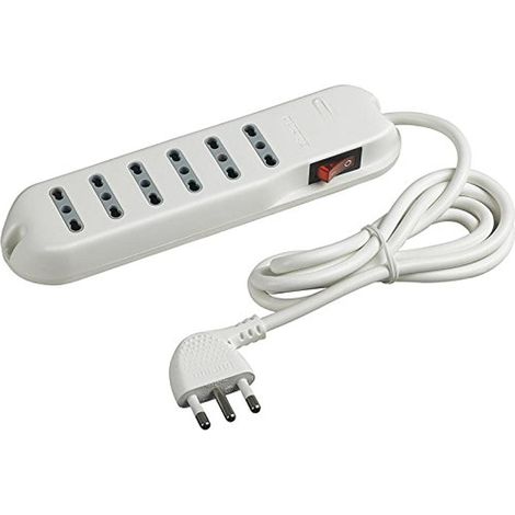 Intérieur 6sortie(s) CA Blanc - multiprise (Blanc, 16 A)