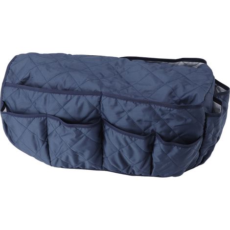Sac de rangement pour accoudoir de canapé, 14 poches, organisateur de canapé multifonction, support de télécommande pour TV, annuaire téléphonique, bleu marine (1/5)