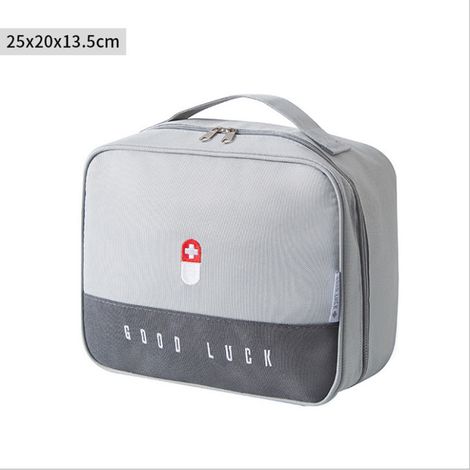 Sacs à médicaments portables, sac de rangement étanche, trousse de premiers soins médicale d'urgence vide pour la maison, le bureau et l'extérieur, 2 paquets (1/5)