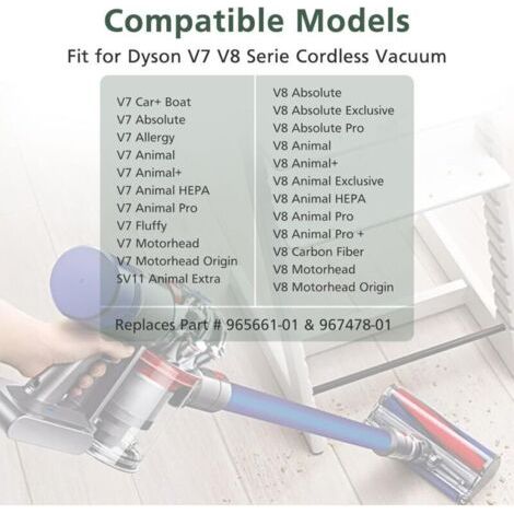 V7 V8 Lot de 4 filtres de rechange pour aspirateur Dyson V7 V8 Serie Absolute Animal, 4 filtres post-moteur et 4 kits de pré-filtres, remplace DY-965661-01, DY-967478-01 (1/3)