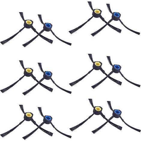 Lot de 12 brosses latérales pour AMIBOT Animal Premium H2O (6 paires)-Karteo