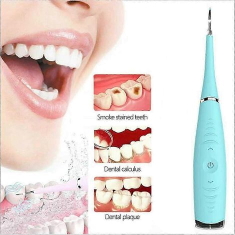 Nettoyeur de dents rechargeable, éliminateur de plaque dentaire - 5 modes de nettoyage (1/4)