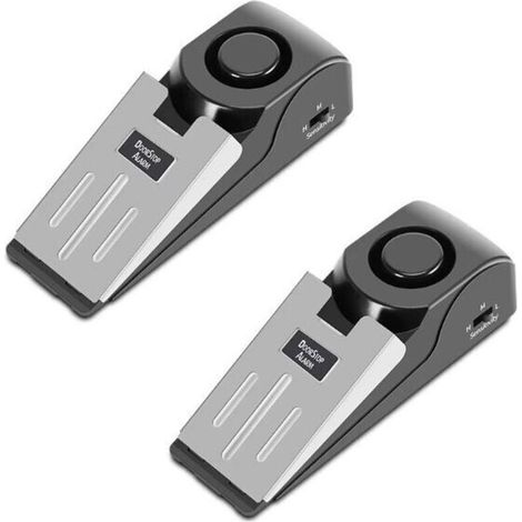 2er-Pack Sicherheitskeil Türstopper Alarm Stopper Reiseschloss Home Security Alert 120db