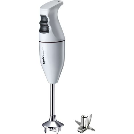 Bamix EO140 Classic - Batidora de inmersión (140 W, 2 niveles), color blanco y negro